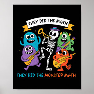 Poster Dansant Des Squelettes Ils Ont Fait Le Mathe Ils O