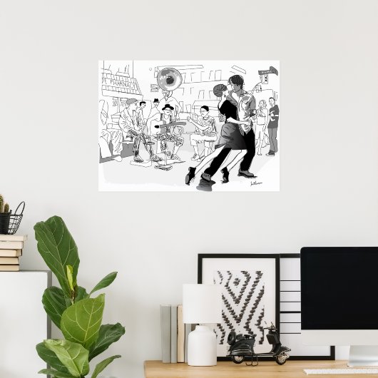 Poster Danse (Bureau à domicile)