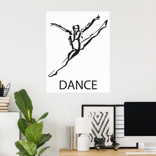 Poster danse (Bureau à domicile)