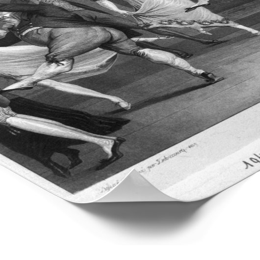 Poster Danse, 1809 (Coin)