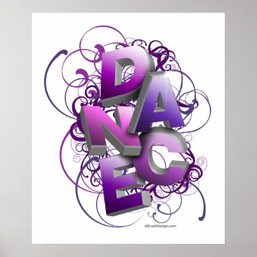 Poster Danse 3D (été) (Devant)