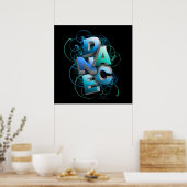 Poster Danse 3D (printemps) (Cuisine)