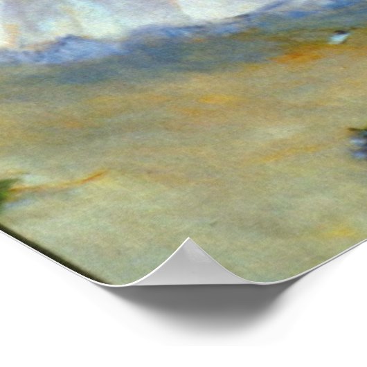 Poster Danse à Bougival par Pierre Renoir (Coin)