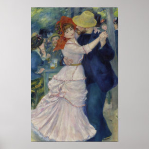 Poster Danse à Bougival par Renoir