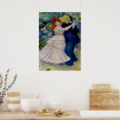 Poster Danse à bougival - Pierre Auguste Renoir (Cuisine)