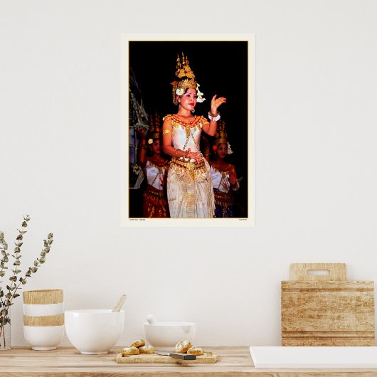Poster Danse ancienne - Cambodge (Cuisine)