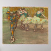 Poster Danse Arlequin, Degas (Devant)