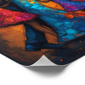 Poster danse art abstrait (Coin)