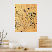 Poster Danse au chocolat par Toulouse-Lautrec (Cuisine)