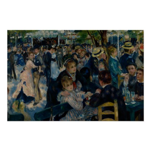 Poster Danse au Moulin de la Galette - Auguste Renoir (Devant)
