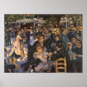 Poster Danse au Moulin de la Galette de Pierre Renoir