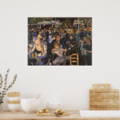 Poster Danse au Moulin de la Galette par Pierre Renoir (Cuisine)