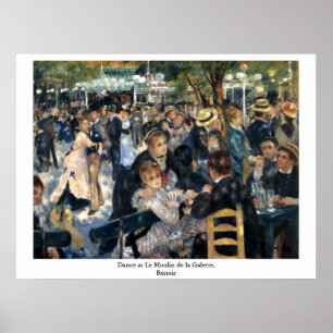 Poster Danse au Moulin de la Galette par Renoir