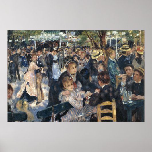 Poster Danse au Moulin Galette - Renoir Peinture (Devant)