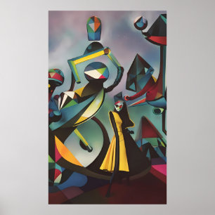 Poster Danse Avant L'Aube - Ken Gage Surreal Art