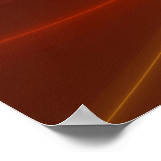 Poster Danse Avec La Lumière Moderne Art Fractal Abstrait (Coin)