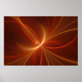 Poster Danse Avec La Lumière Moderne Art Fractal Abstrait (Devant)