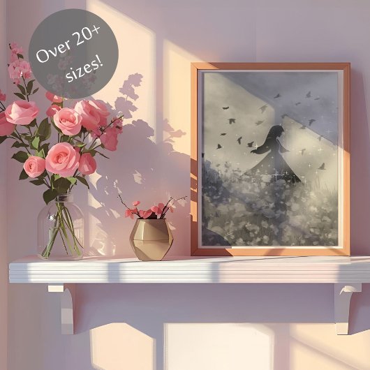 Poster Danse avec les oiseaux I