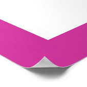 Poster Danse ballerine noir, couleur rose chaud (Coin)