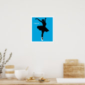 Poster Danse (bleu) (Cuisine)