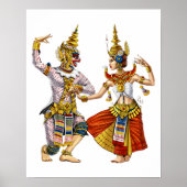 Poster Danse cambodgienne Khmer Apsara (Devant)
