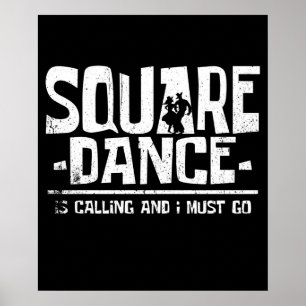 Poster Danse carré