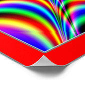 Poster Danse Cercle Noir avec des couleurs rayonnantes (Coin)