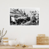 Poster Danse cérémonielle Eskimo à Nome, Alaska 1914 (Cuisine)