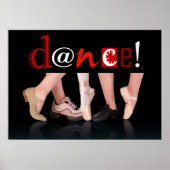 Poster Danse ! - Chaussures de danse (Devant)