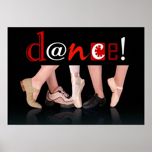 Poster Danse ! - Chaussures de danse (Devant)