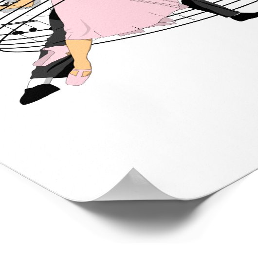 Poster Danse Classique Ballroom Danse (Coin)