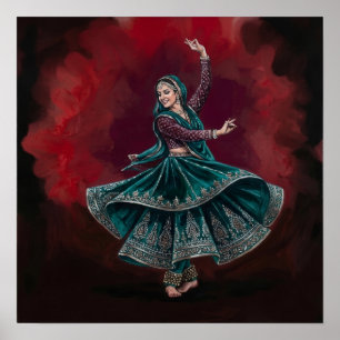 Poster Danse Classique Héritage d'Art Royal Kathak Chakka