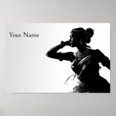Poster Danse classique indienne bharatnatyam (Devant)