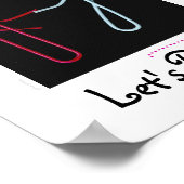 Poster Danse - Clips en papier (Coin)