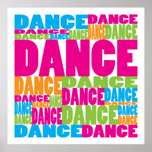Poster Danse colorée