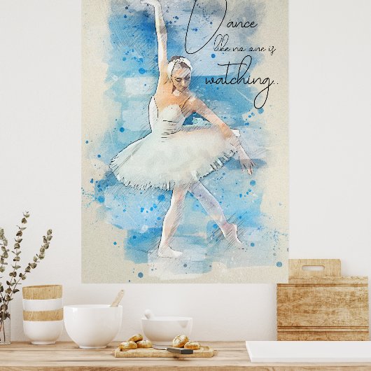 Poster Danse comme personne ne regarde (Cuisine)