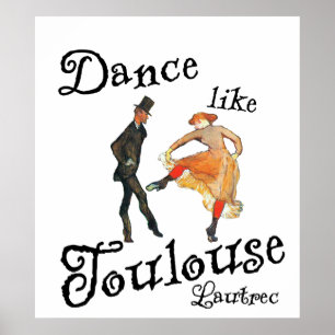 Poster Danse Comme Toulouse Lautrec