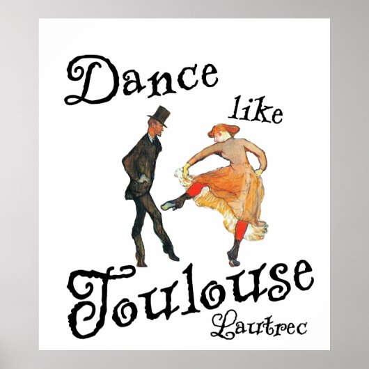 Poster Danse Comme Toulouse Lautrec (Devant)