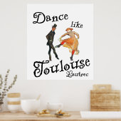 Poster Danse Comme Toulouse Lautrec (Cuisine)