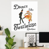 Poster Danse Comme Toulouse Lautrec (Bureau à domicile)