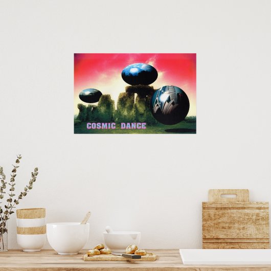 Poster Danse cosmique (Cuisine)