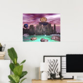 Poster Danse cosmique 3 (Bureau à domicile)