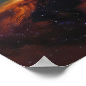 Poster Danse cosmique - Art spatial de style peintre (Coin)