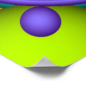 Poster Danse couleur, fond d'écran kaléidoscope abstrait (Coin)