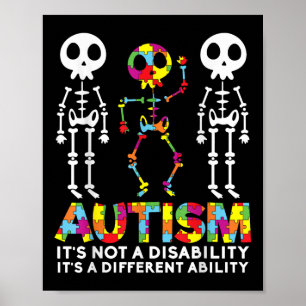 Poster Danse crâne Sensibilisation sur l'autisme Maman Pa