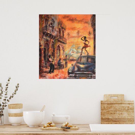 Poster Danse cubaine (Cuisine)