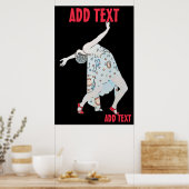 Poster Danse dans Jazz, ajouter du texte (Cuisine)