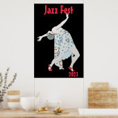 Poster Danse dans Jazz, ajouter du texte (Cuisine)