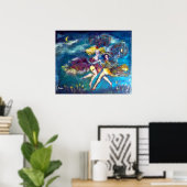 Poster DANSE DANS LA NUIT Danseurs de Carnaval Au Clair d (Bureau à domicile)