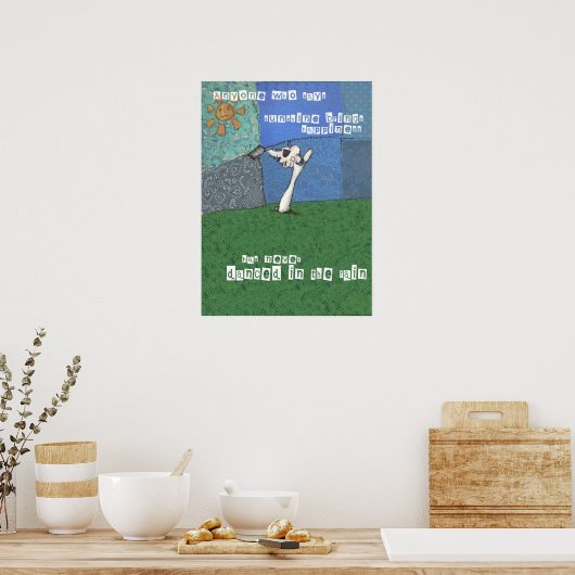 Poster Danse dans la pluie (Cuisine)